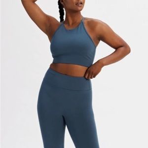 Girlfriend collective lago Colette halter bra size medium